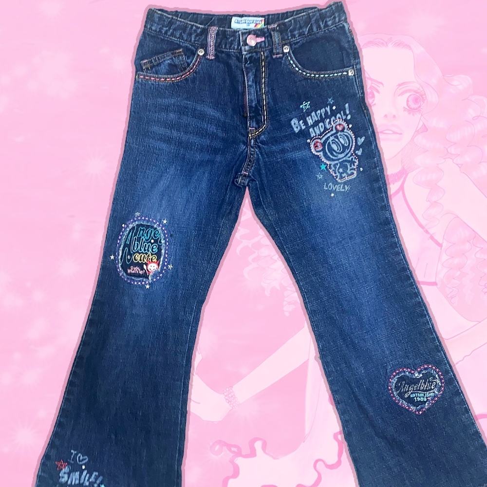 Angel Blue Embroidered Jeans